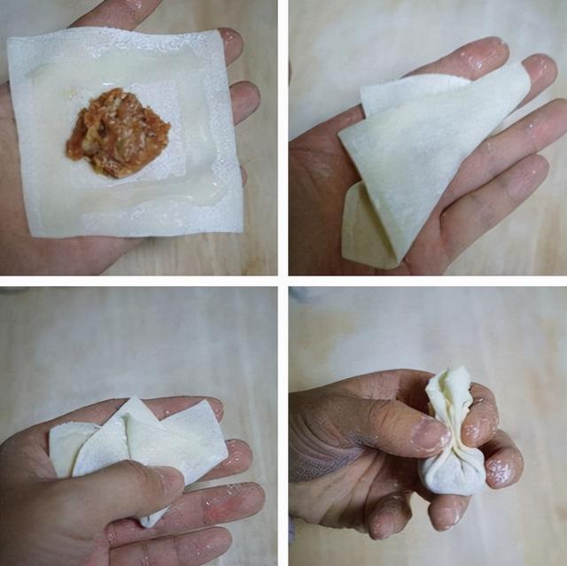 How to wrap wontons beautifully and deliciously (How to wrap wontons beautifully, easily and in slow motion) (7)