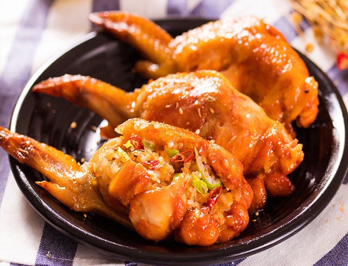 Chicken Wings with Rice
