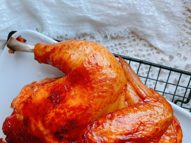 How to make electric oven roasted chicken (how to use the oven to make golden and delicious roasted chicken) (21)
